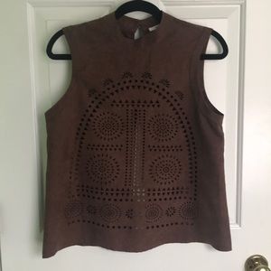 Tularosa Brown Suede Tank